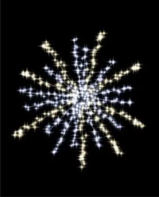 CD100-035 Dekoracja Latarniowa 2D Element na latarnie w ksztalcie fajerwerk gwiazda emitujaca biale swiatlo latarniowiec iluminacja Led 100 cm xmass decoration Christmas Decor.webp