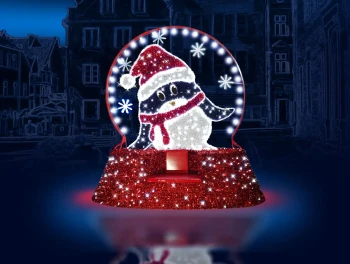 CD130-146Duzadekoracja podswietlona3DPingwinpozytywkazsiedziskiemFotopointiluminacjaLed290cmxmassdecorationChristmasDecor.webp